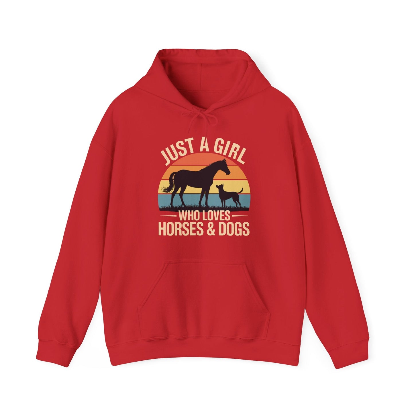 Just A Girl Who Loves Horses and Dogs Women Girls Hoodie