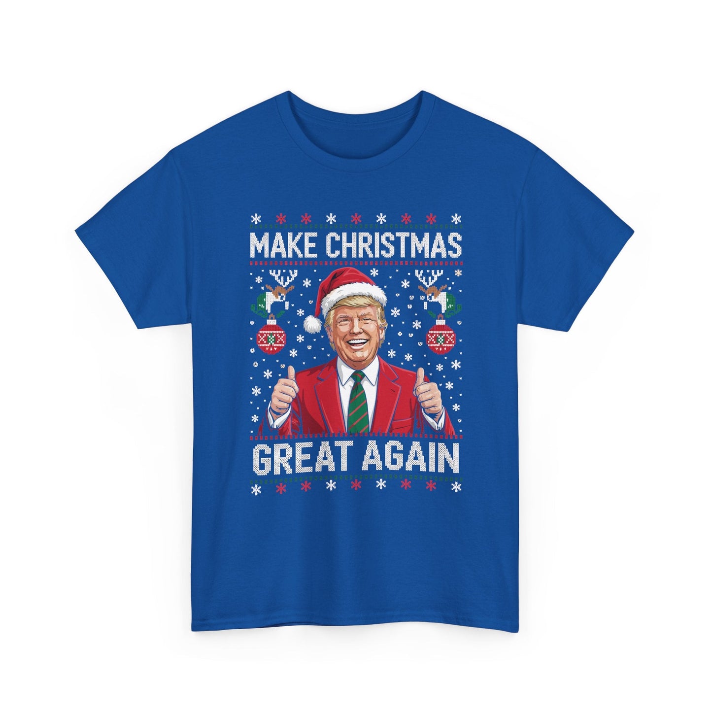 Funny Trump Make Christmas Great Again Xmas Pajamas Ugly T-Shirt