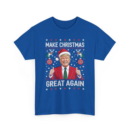 Funny Trump Make Christmas Great Again Xmas Pajamas Ugly T-Shirt