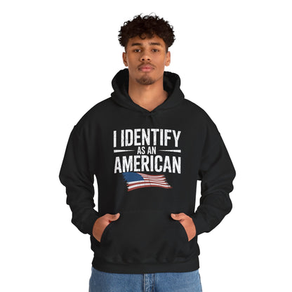 I Identify as an American No Identity Politics USA Hoodie