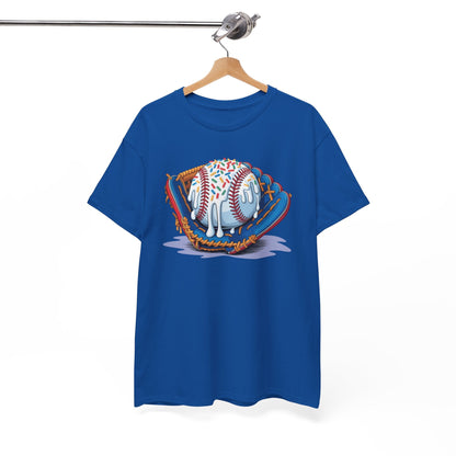 Baseball Drip Ice Cream Sprinkles Baseball Glove T-Shirt