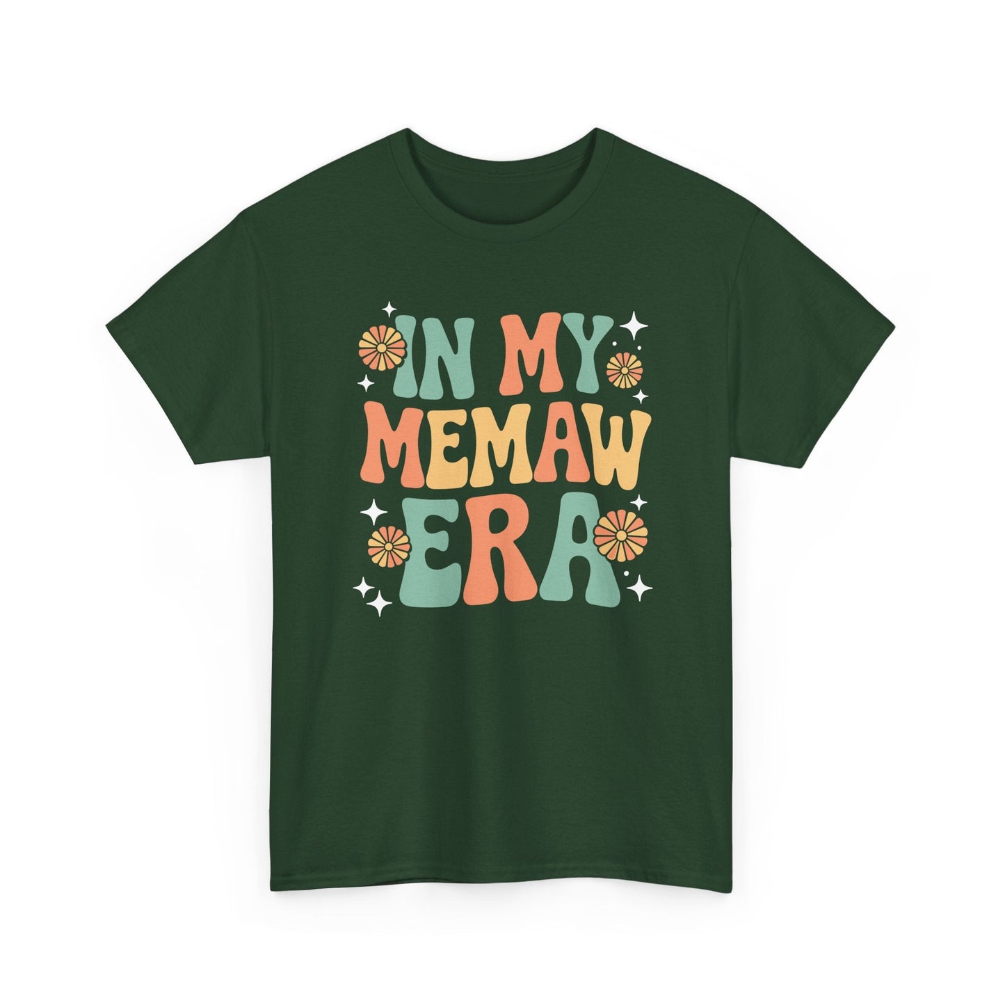 In My Memaw Era Funny Sarcastic Groovy Retro Mothers Day T-Shirt