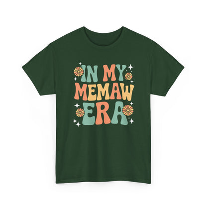 In My Memaw Era Funny Sarcastic Groovy Retro Mothers Day T-Shirt