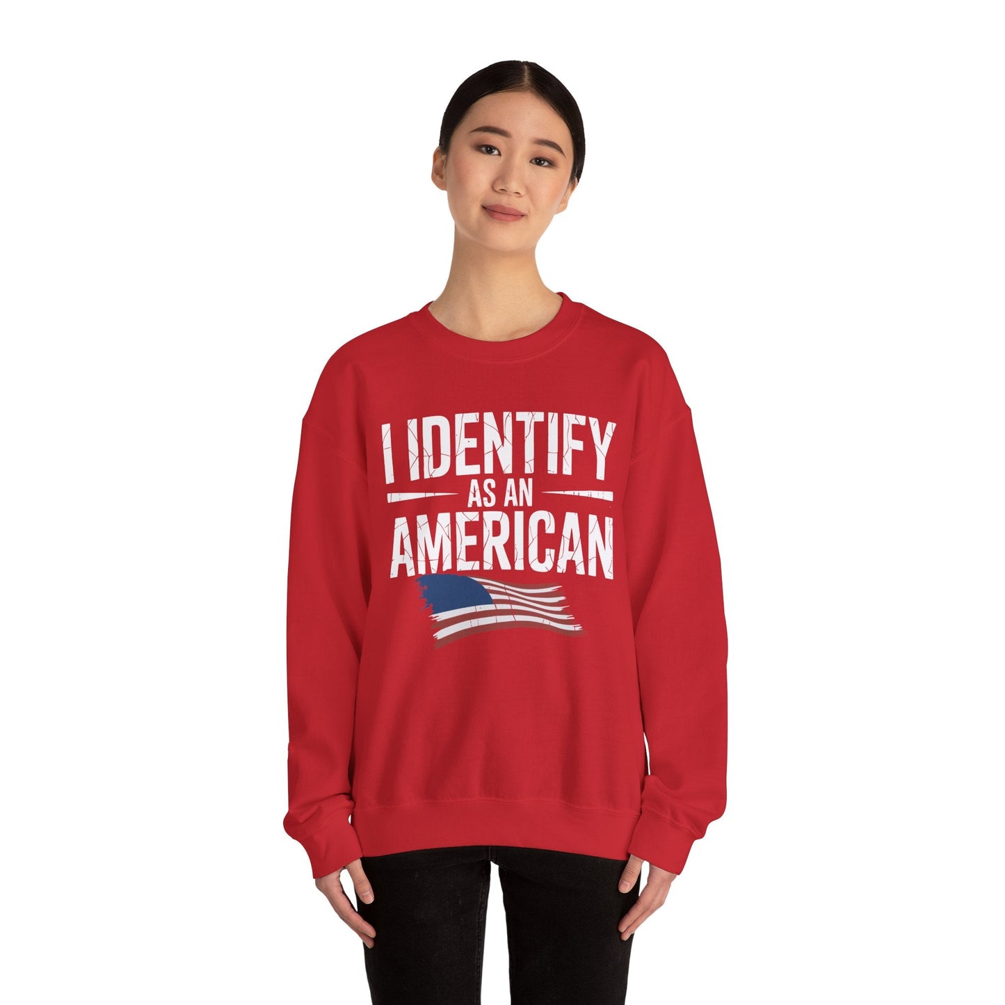 I Identify as an American No Identity Politics USA Sweatshirt