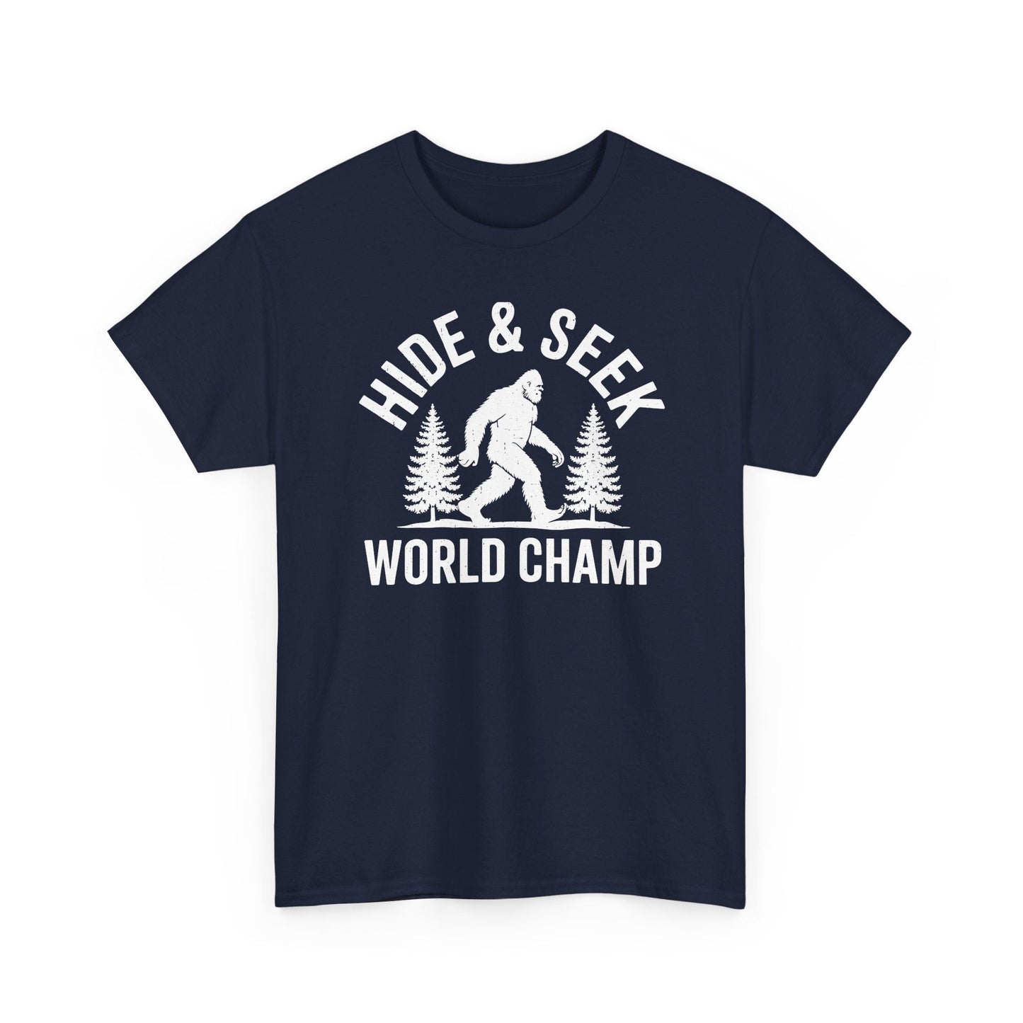 Bigfoot Hide And Seek World Champion Sasquatch Retro Vintage T-Shirt