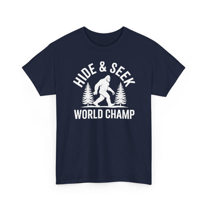 Bigfoot Hide And Seek World Champion Sasquatch Retro Vintage T-Shirt