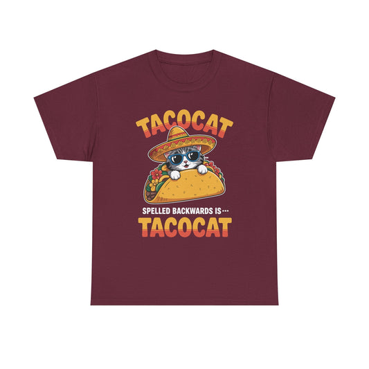 Tacocat Spelled Backwards Taco Cat Cinco De Mayo T-Shirt Men Women