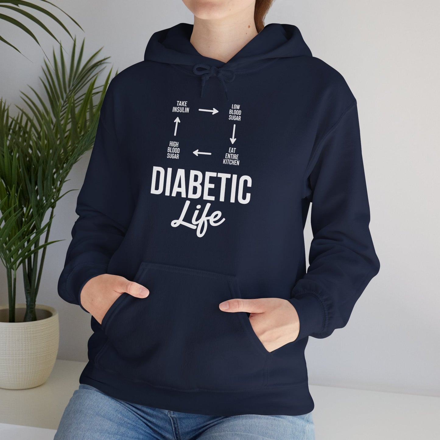 Funny Diabetic Type 1 Diabetes T1D Diabetes Awareness Hoodie