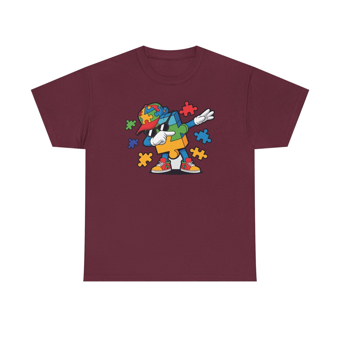 Dabbing Puzzle Autism Awareness T-Shirt