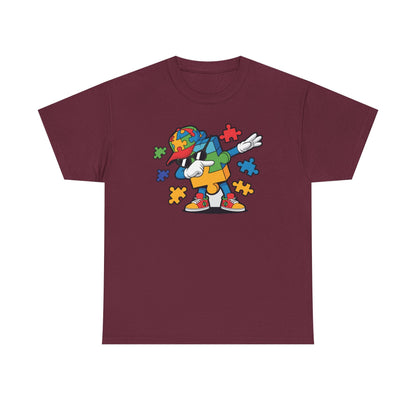 Dabbing Puzzle Autism Awareness T-Shirt