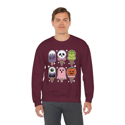 Horror Movie Summer Popsicle Halloween Ice Cream Summer-ween Sweatshirt for Men Women
