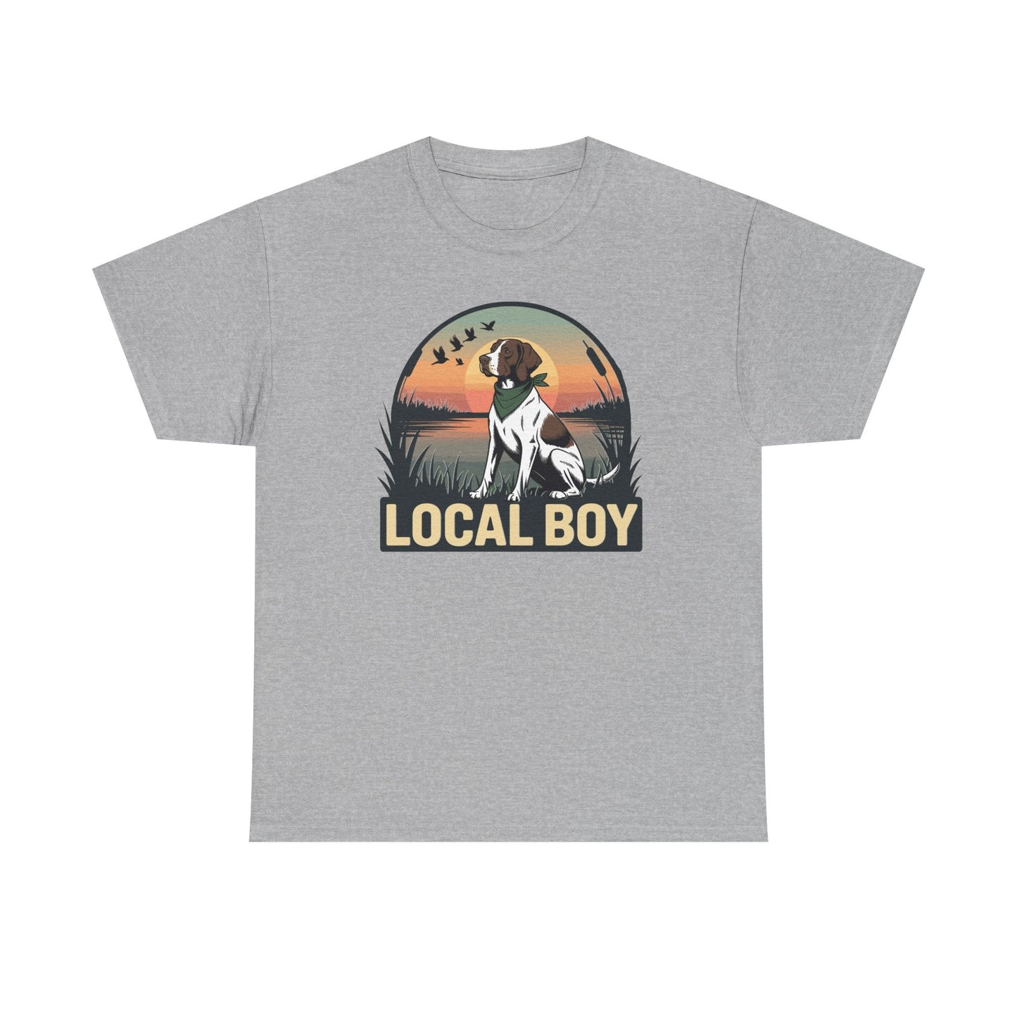 Local Boy Hunting Dog Vintage Sunset Hunting Season T-Shirt
