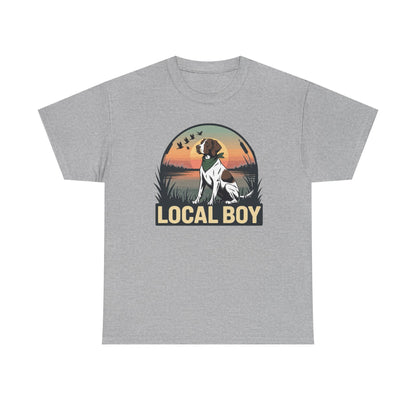 Local Boy Hunting Dog Vintage Sunset Hunting Season T-Shirt