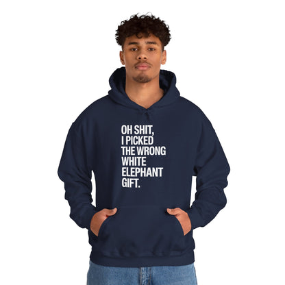 Oh Shit Funny White Elephant Gifts for Adults Under 15 20 Hoodie