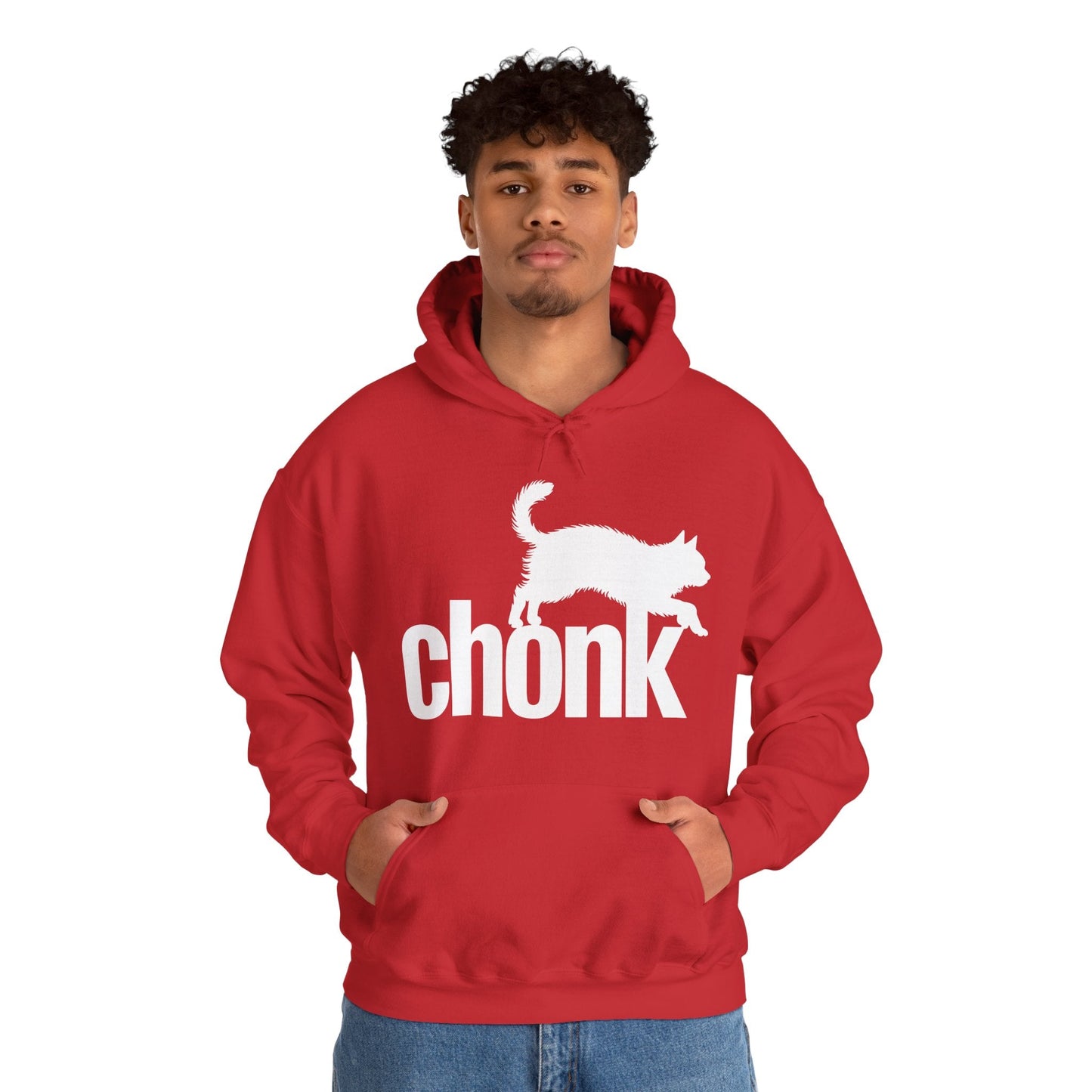 Chonk Cat Meme Funny Black Hoodie