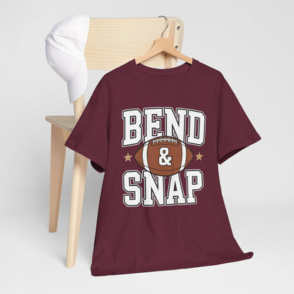 Funny Game Day Touchdown Season Cute Bend and Snap Football T-Shirt