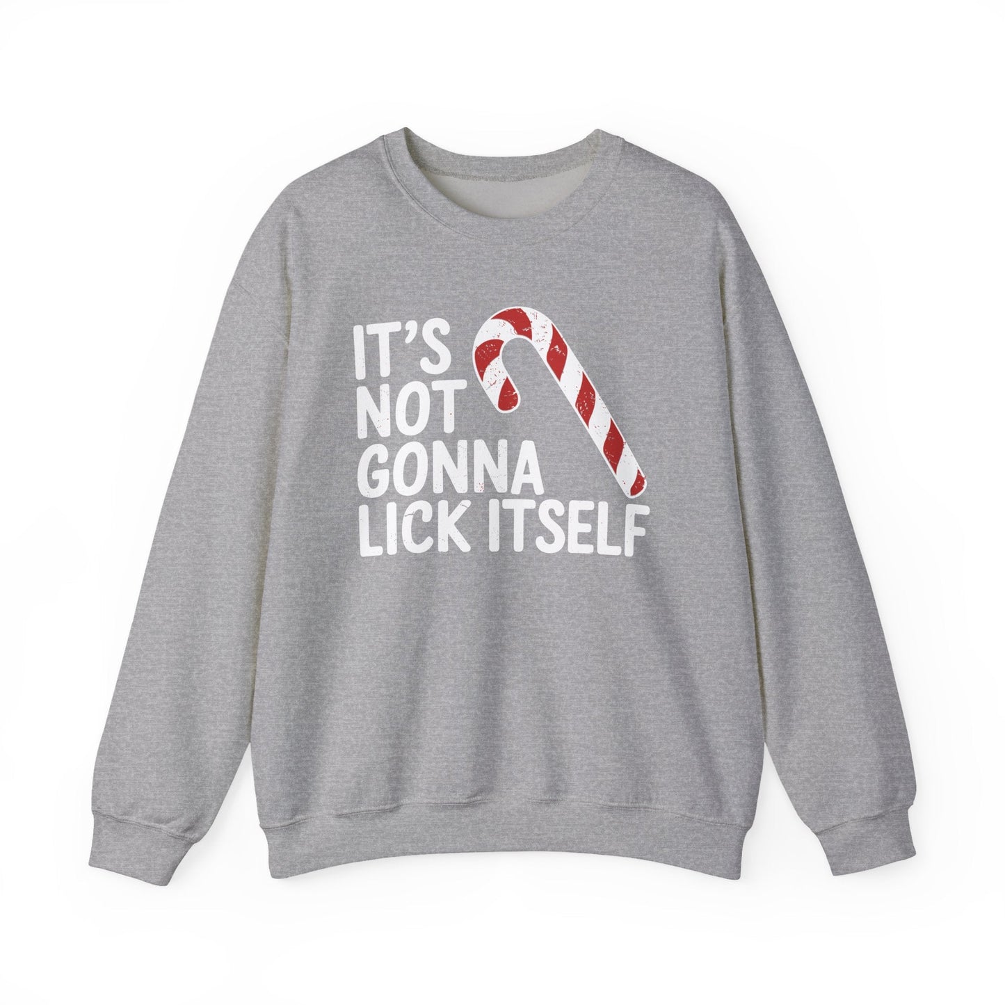 Funny Candy Cane Lick Itself Adult Christmas in July Gift Sweatshirt
