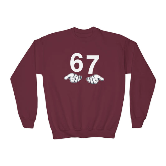 Funny Six Seven 6 7 Meme Gen Alpha Slang 6 7 Hands Sweatshirt