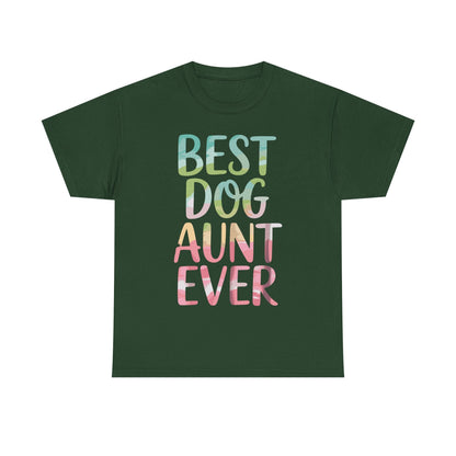 Best Dog Aunt Ever Shirt Women Dog Lover Auntie Mothers Day T-Shirt