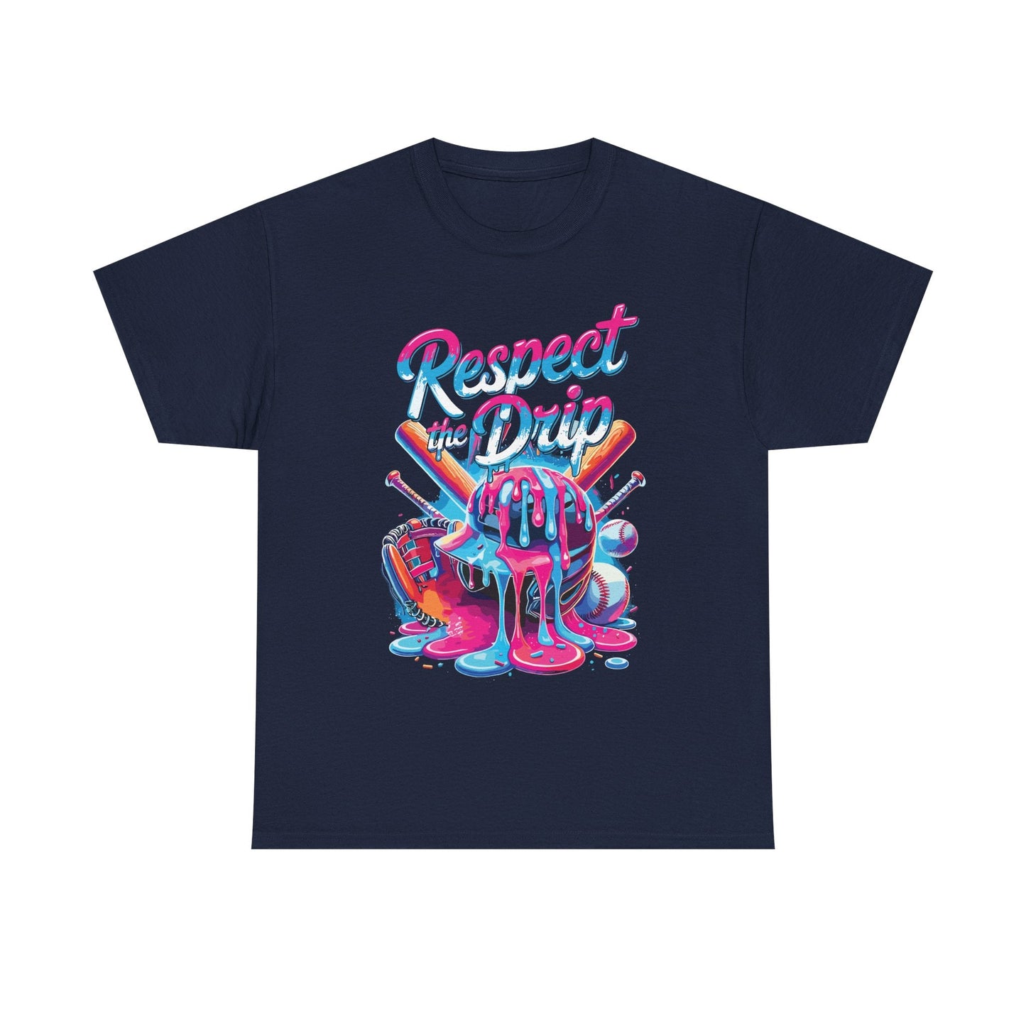 Baseball Drip For Boys Ice Cream Respect The Drip Baseball T-Shirt