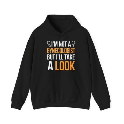 I'm Not A Gynecologist But I'll Take A Look Adult Humor Hoodie