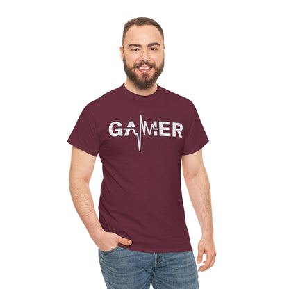 Gamer Heartbeat Video Games Graphic T-Shirt