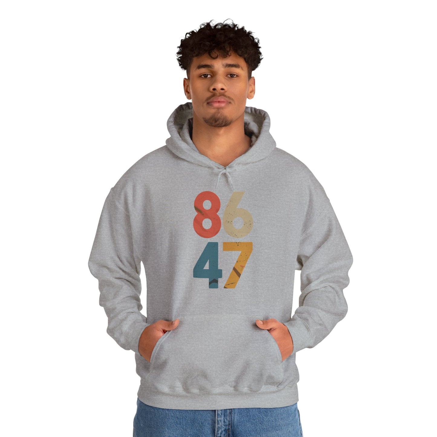 Classic Vintage 80s Style 86 47 Anti Trump Hoodie