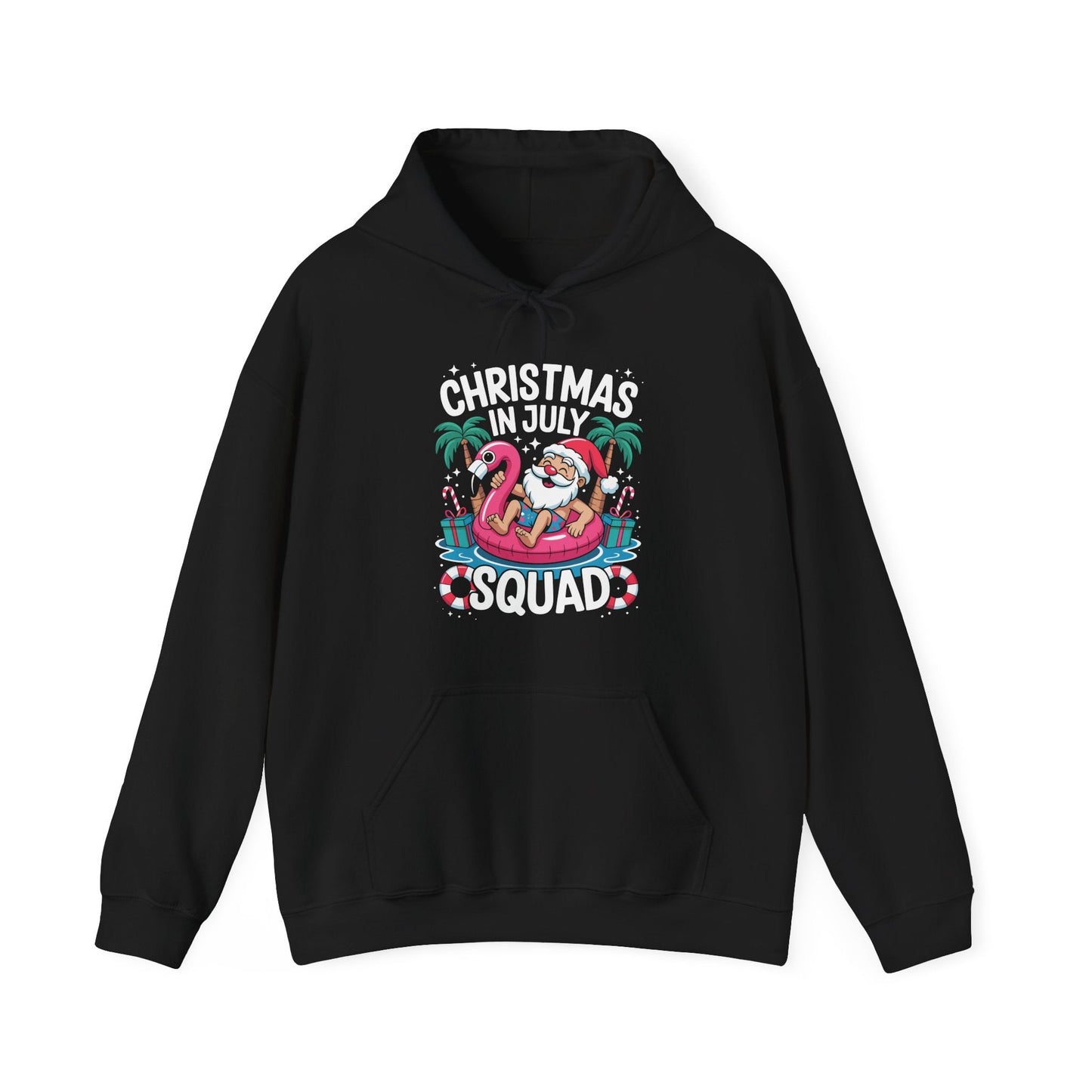 Christmas In July 2025 Squad Summer Beach Vacation Xmas Cool Hoodie