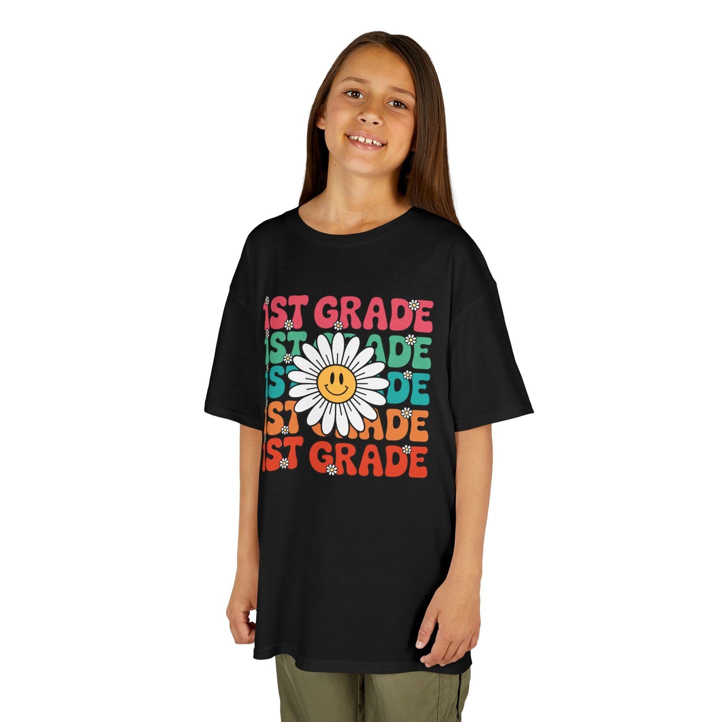 Groovy 1st Grade Back To School First Day of First Grade T-Shirt