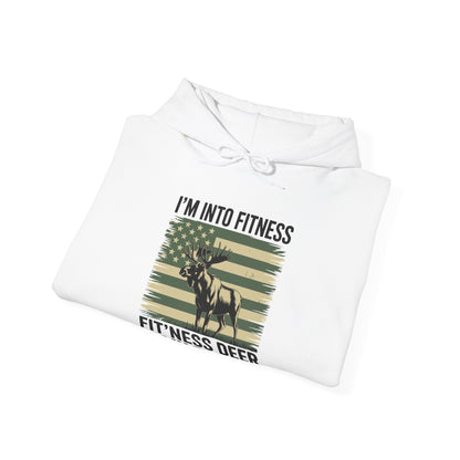 Hunting Im Into Fitness Fit Ness Deer Freezer Men Women Hoodie