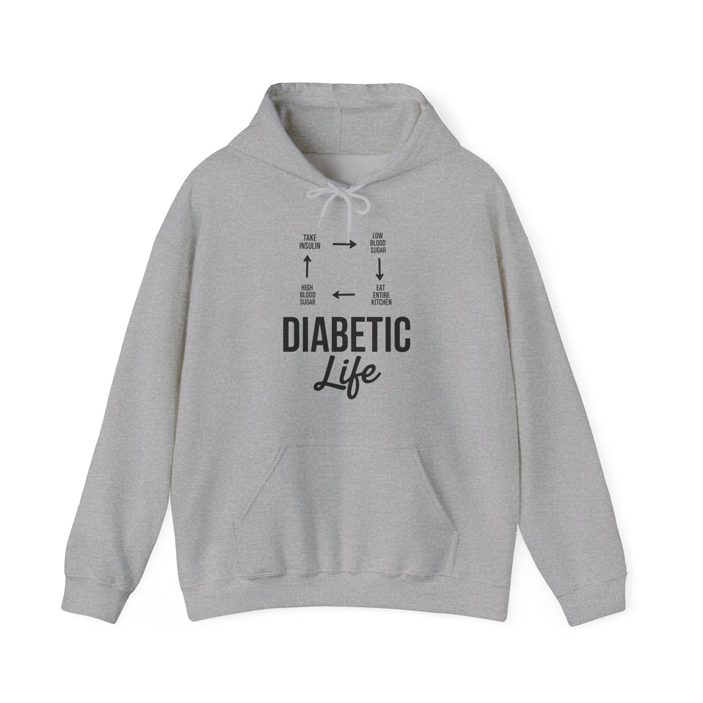 Funny Diabetic Type 1 Diabetes T1D Diabetes Awareness Hoodie