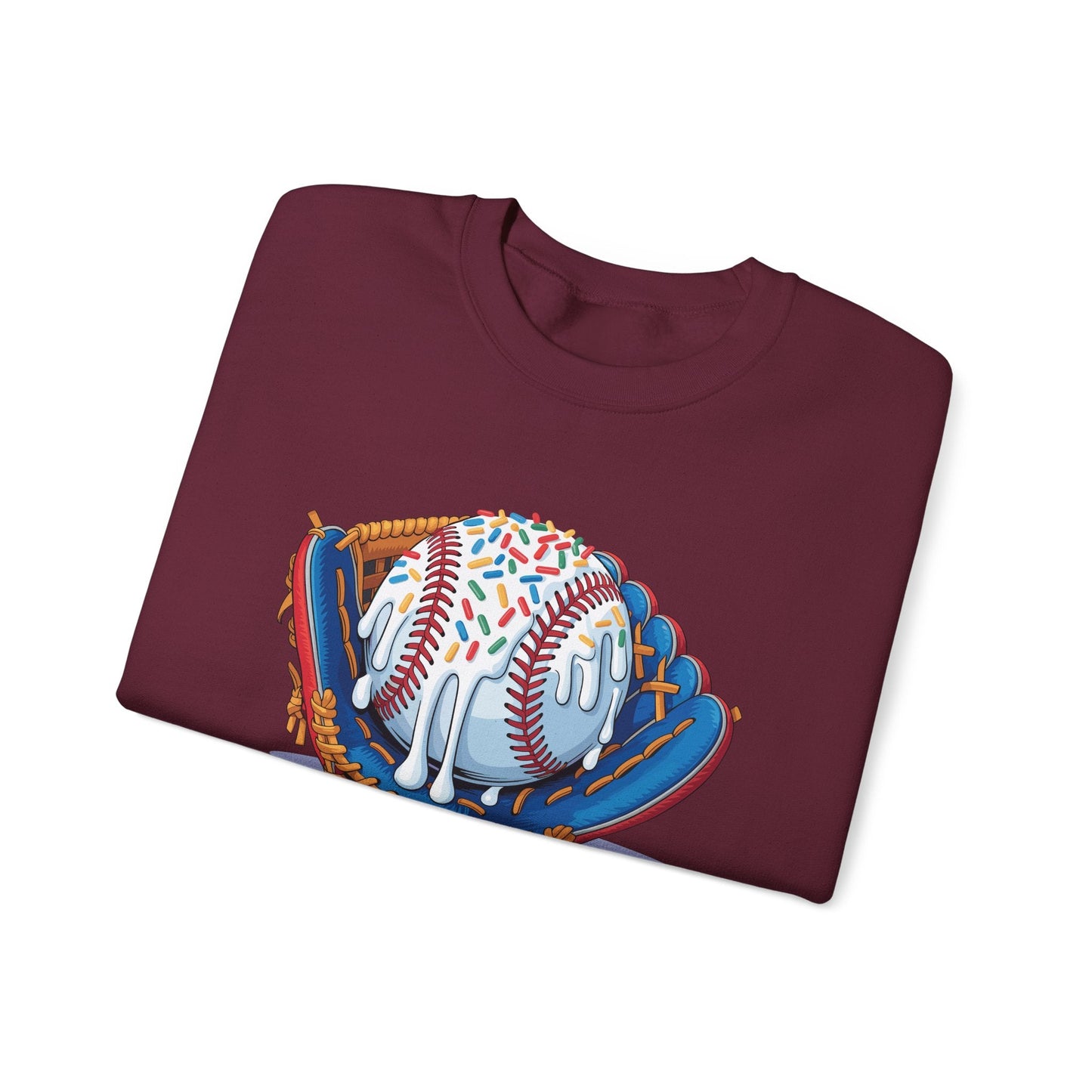 Baseball Drip Ice Cream Sprinkles Baseball Glove Sweatshirt