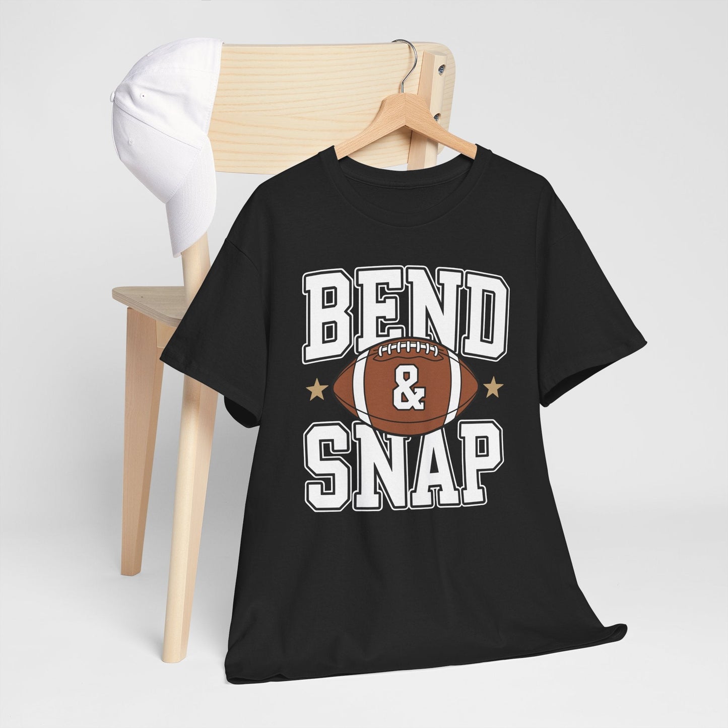 Funny Game Day Touchdown Season Cute Bend and Snap Football T-Shirt