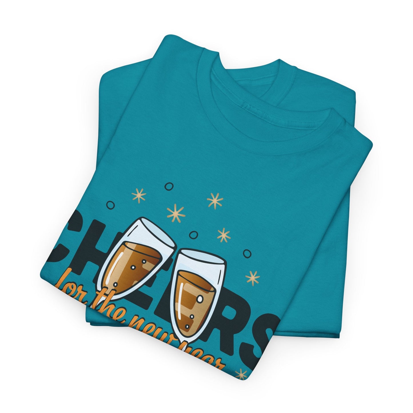 Happy New Year Cheers T-Shirt Festive New Year’s Eve Party Tee for Men and Women