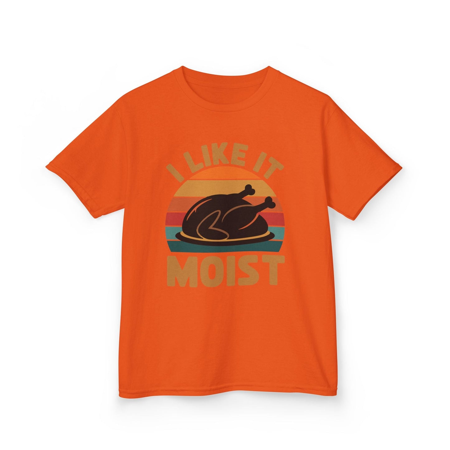 I Like It Moist Unisex Kids Black Thanksgiving T-Shirt