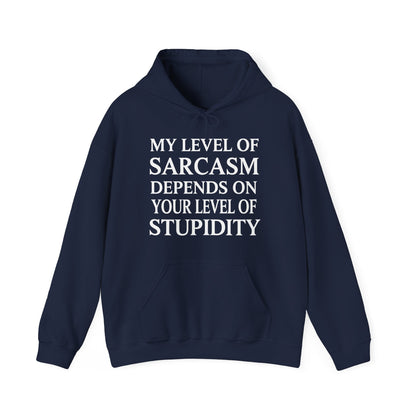 Funny Sarcastic Humor My Level of Sarcasm Sarcastic Quote Hoodie