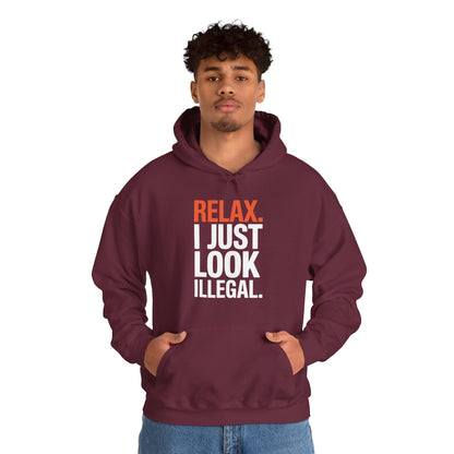 Funny Relax, I Just Look Illegal Sarcastic Hoodie