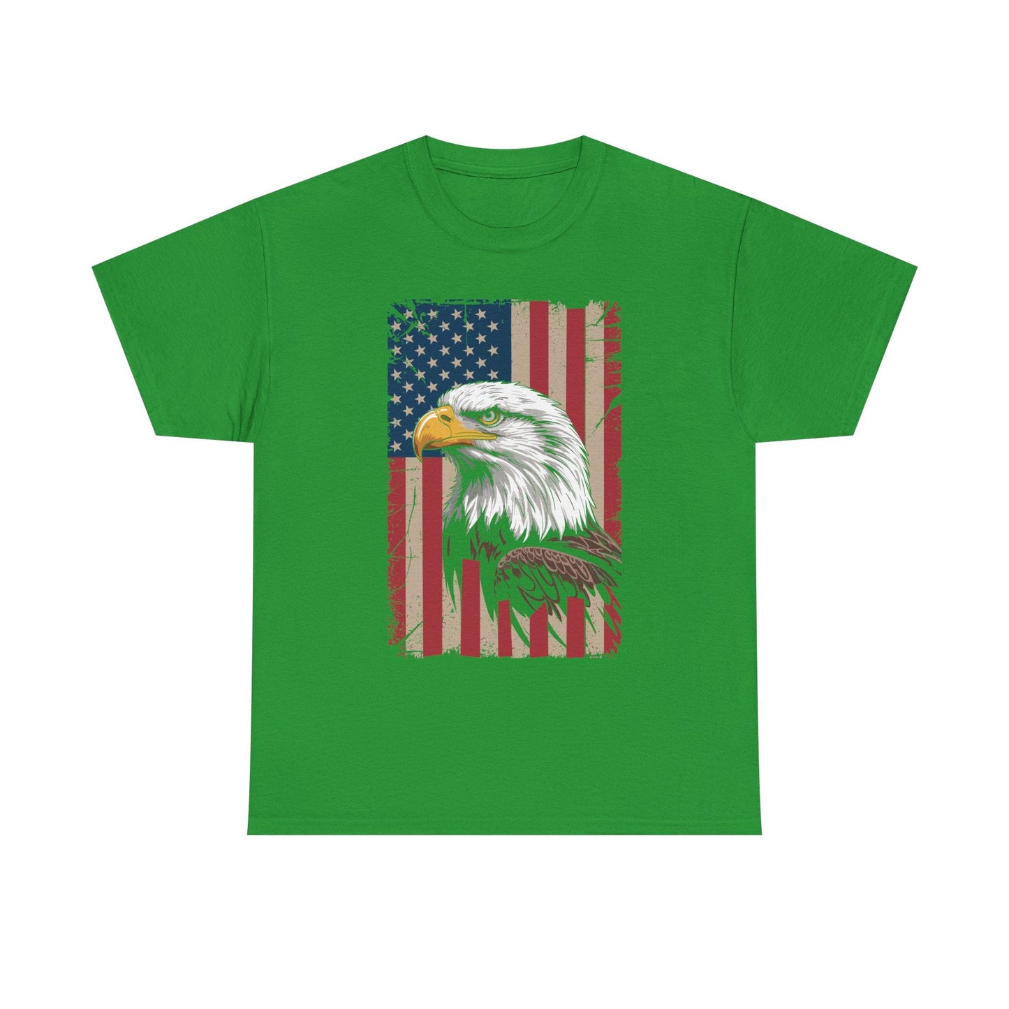 American Flag Bald Eagle Patriotic Red White Blue T-Shirt