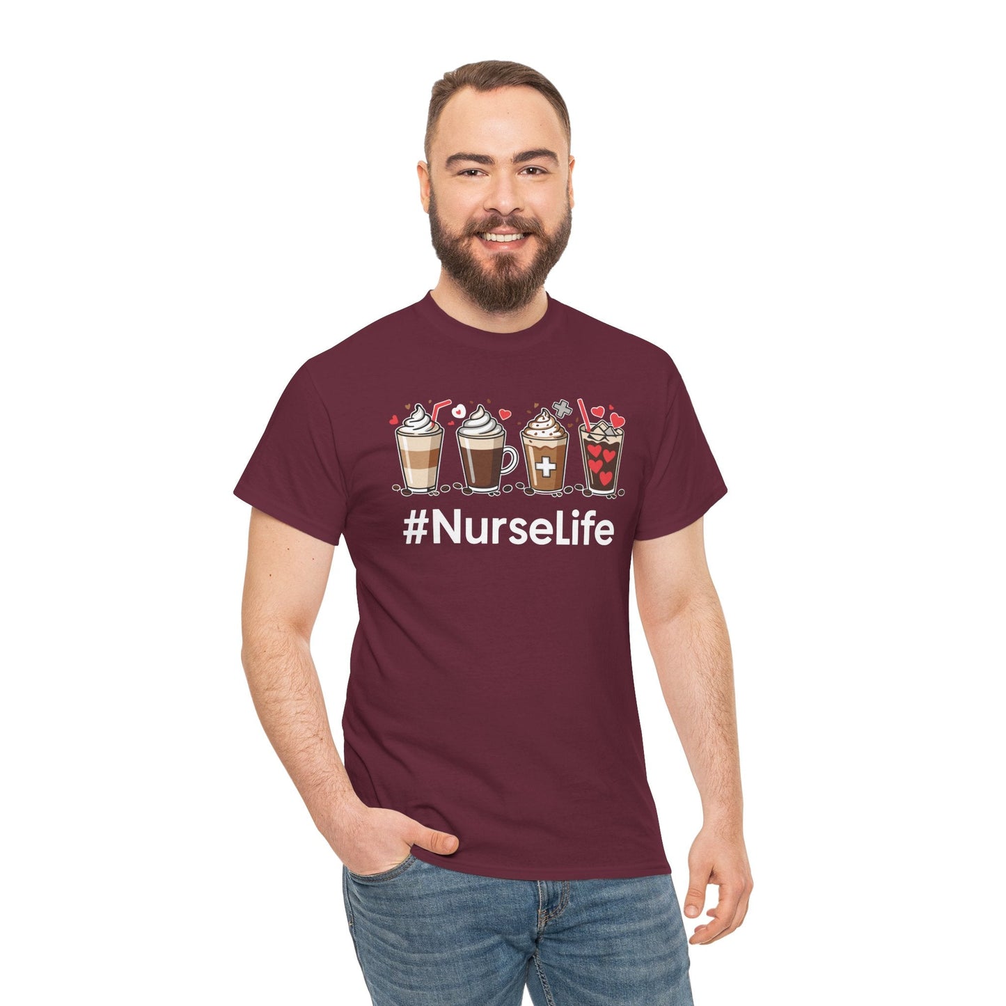 Nurse Life Funny Coffee Nurses Fuel Registered Nurse Medical T-Shirt