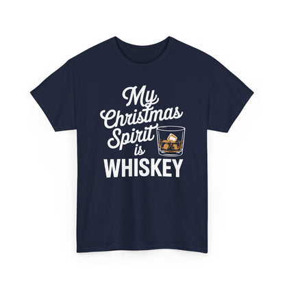 Funny Christmas Drinking Shirt Whiskey Liquor Drinker Saying T-Shirt