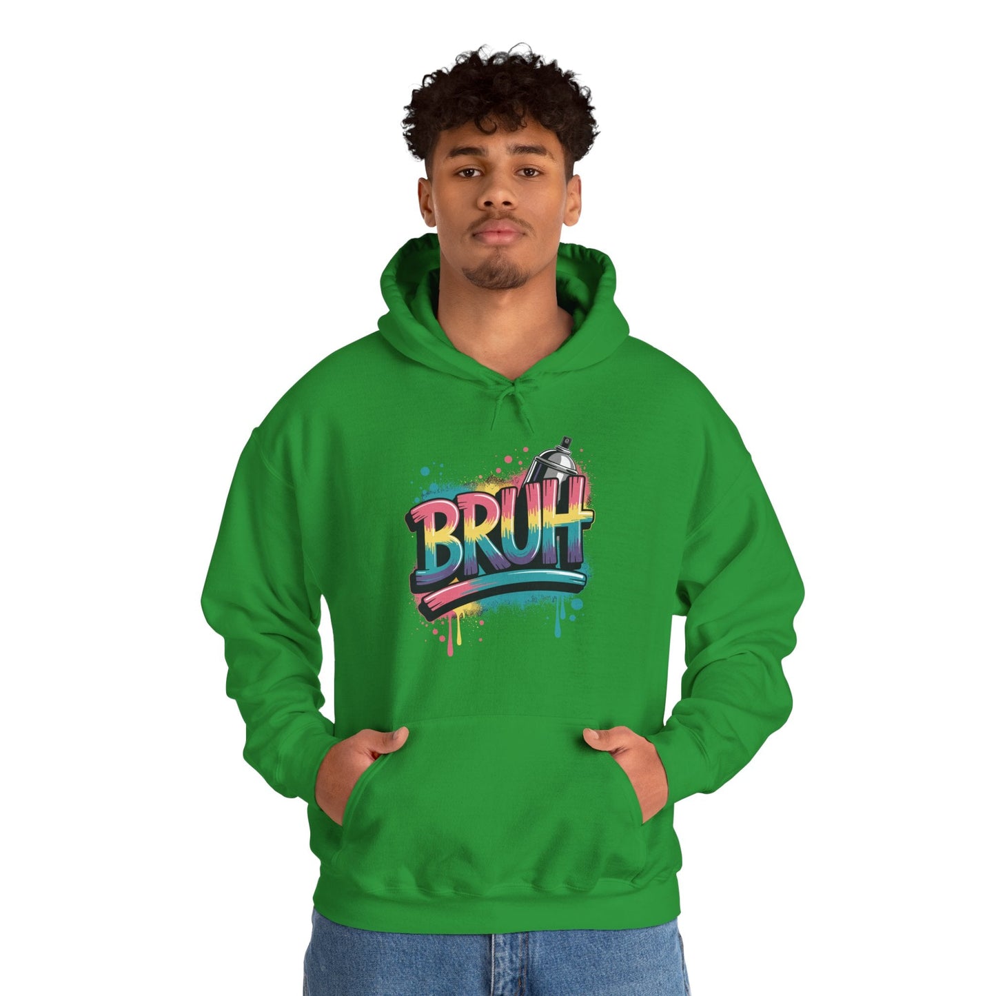Bruh Graffiti Funny Saying Street Art Meme Men Boys Kids Hoodie