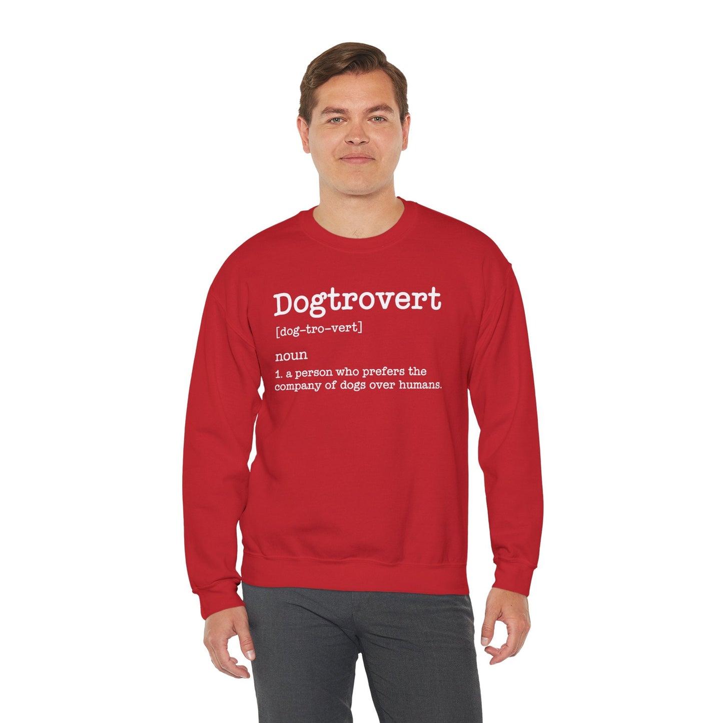 Dogtrovert Definition, Funny Dog Sweatshirt For Men Women