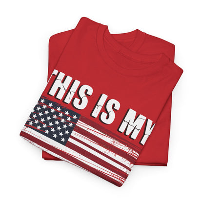 This Is My Pride Flag USA American 4th of July Patriotic T-Shirt