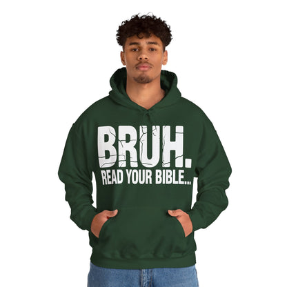 Funny Meme Bruh Read Your Bible Christian Religious Faith Hoodie