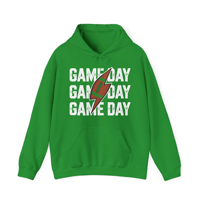 Vintage Game Day Football Lightning Bolt Funny Team Sport Hoodie
