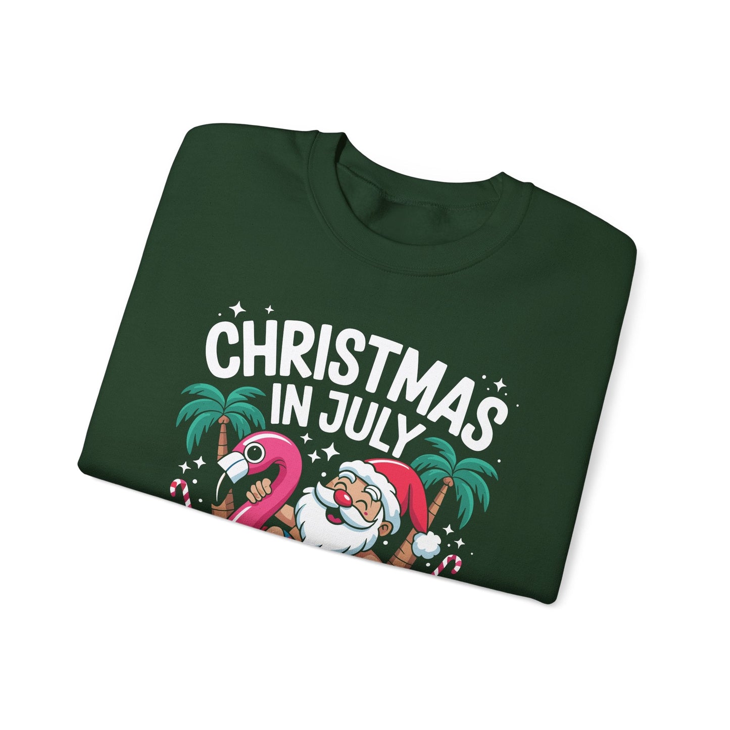 Christmas In July 2025 Squad Summer Beach Vacation Xmas Cool Sweatshirt