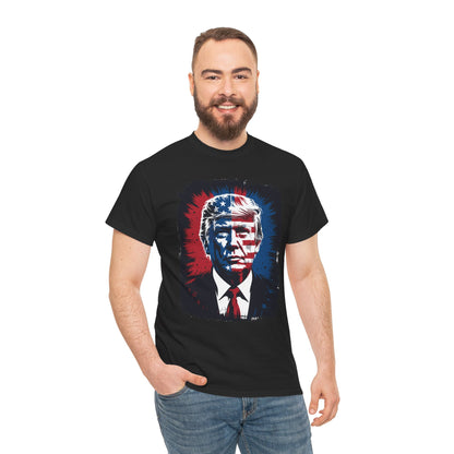 President Trump Portrait 4th July T-Shirt