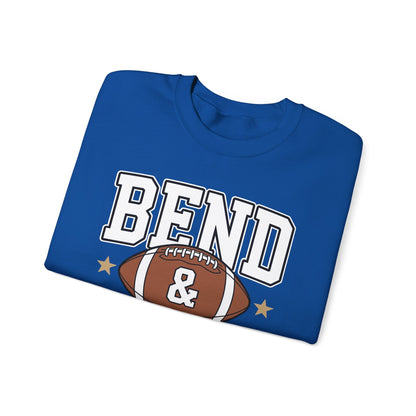 Funny Game Day Touchdown Season Cute Bend and Snap Football Sweatshirt
