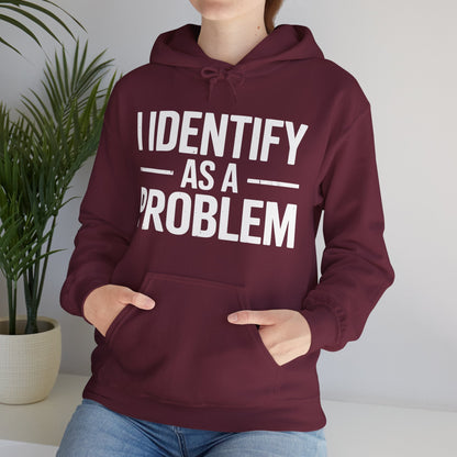 Funny I Identify As A Problem Sarcastic Hoodie