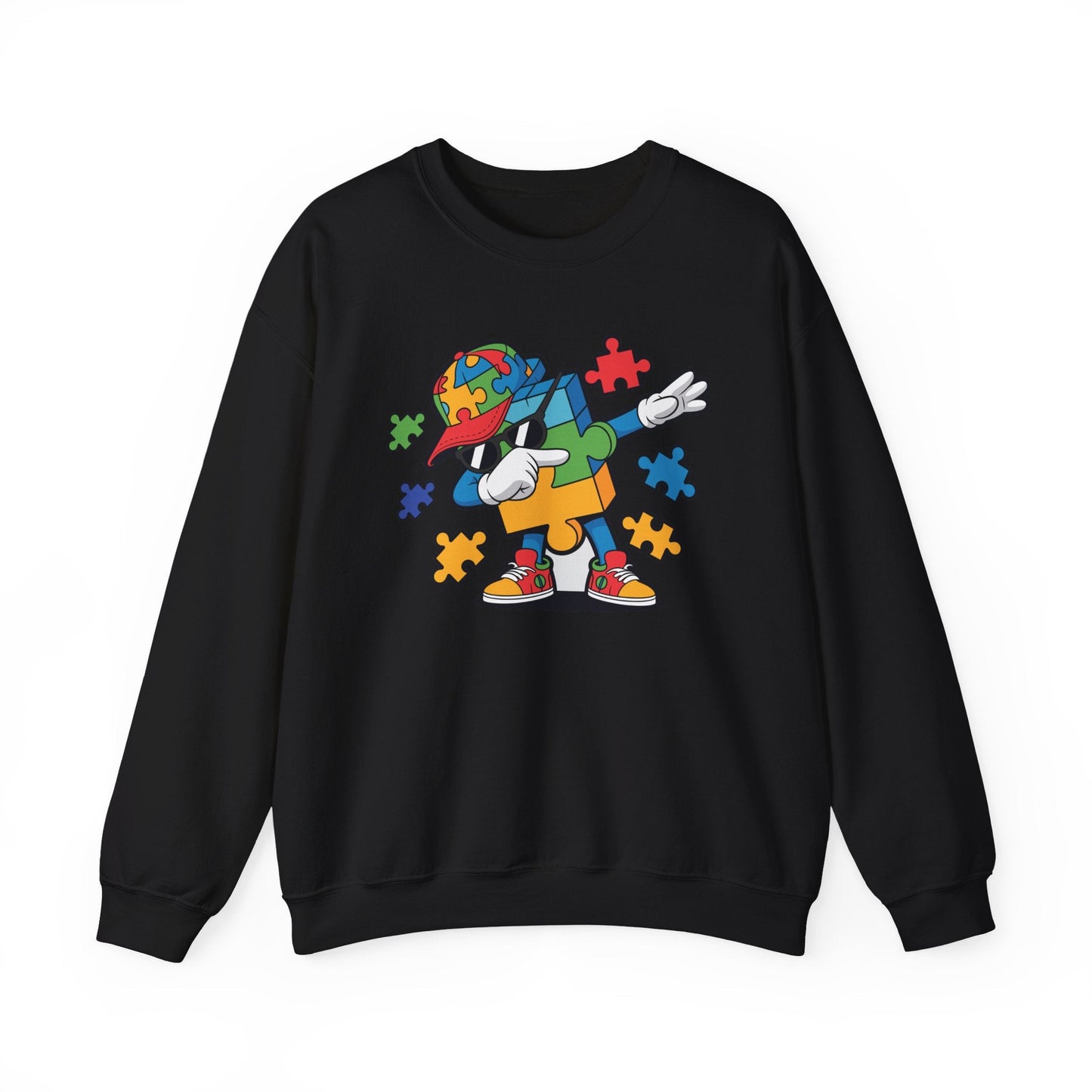 Dabbing Puzzle Autism Awareness Sweatshirt